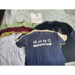 Lot of 11 Men's Daniel Cremieux‎ Medium/Large Graphic Shirts Short/Long Sleeve